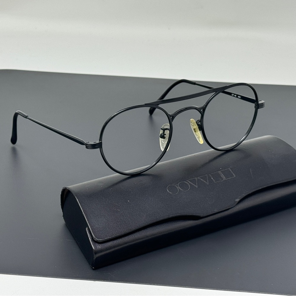 Rare Vintage 1980s OLIVER PEOPLES  Round Sunglasses eyeglasses OP 46 MBK